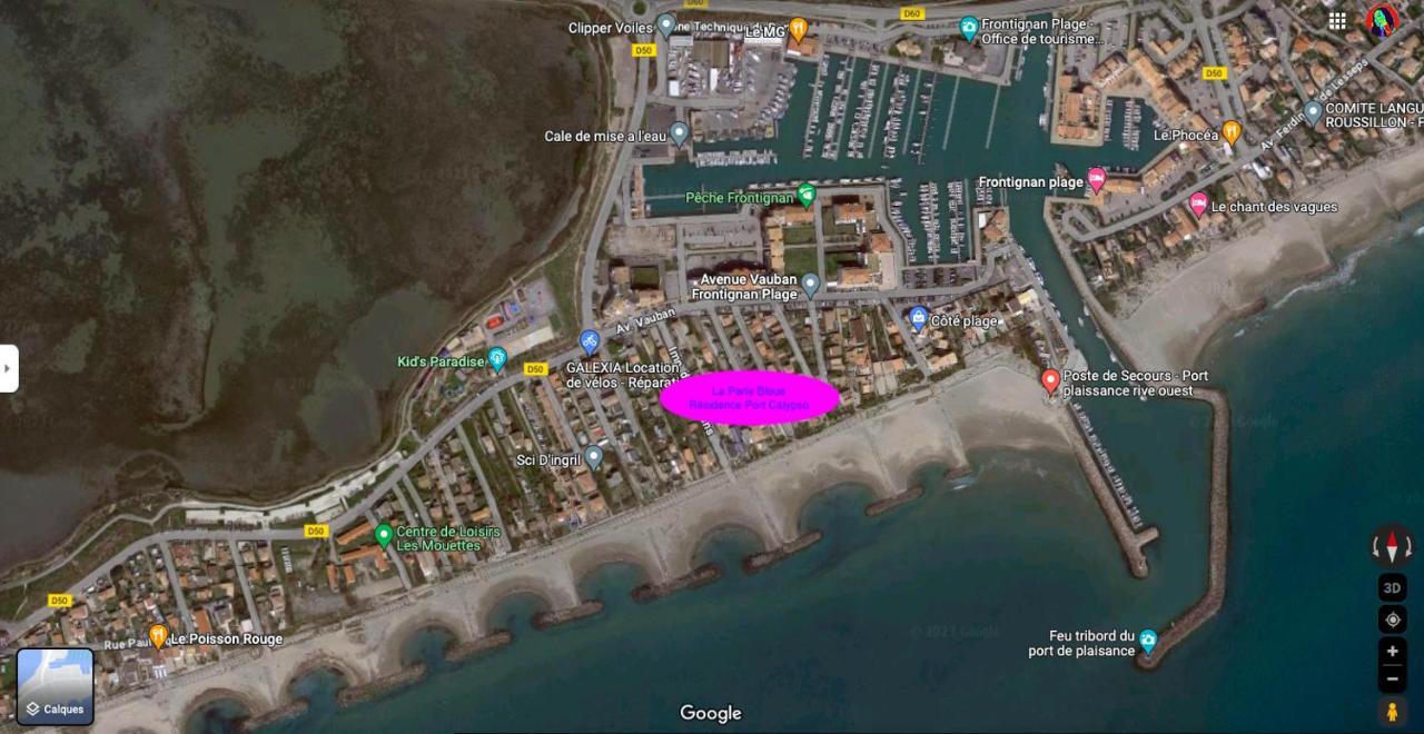 La Perle Bleue, 100 M De La Plage, Parking, Wifi Frontignan Exterior photo